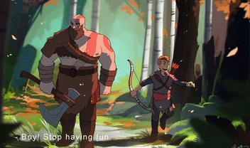 God of War ganha arte baseada nos traços do Studio Ghibli