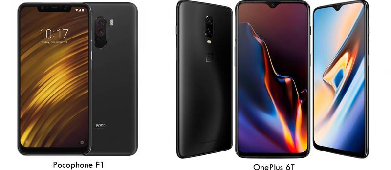 pocophone f1 vs oneplus 6t