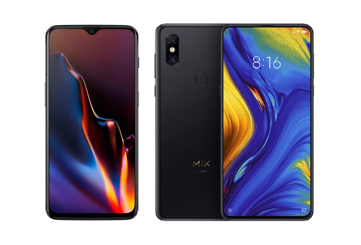 OnePlus 6T Xiaomi Mi Mix 3