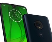 Imagem do Moto G7 Plus mostra aparelho com mesmo visual da versão menor