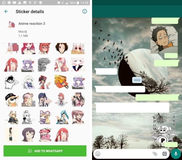Anime stickers for WhatsApp