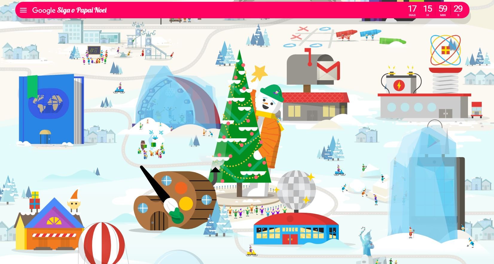 Vila do Papai Noel voltou! Google celebra o natal com muita diversão -  TecMundo