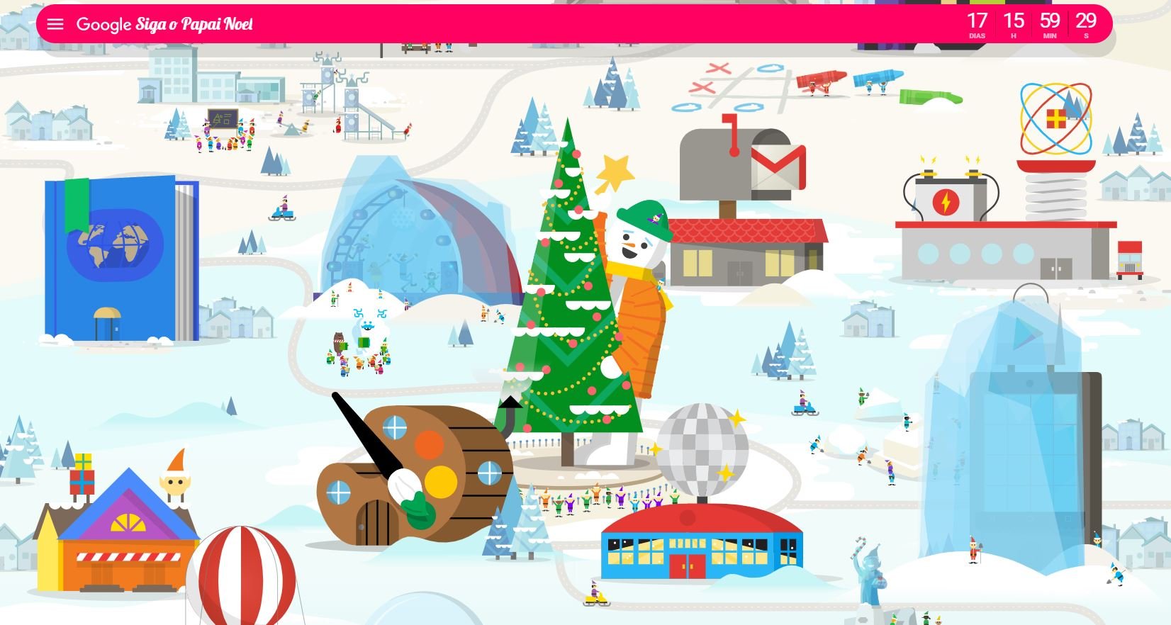 Siga o Papai Noel” da Google ganha um novo game natalino - TecMundo