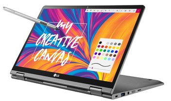 LG promete 21 horas de bateria em notebook 2 em 1 com pouco mais de 1 kg