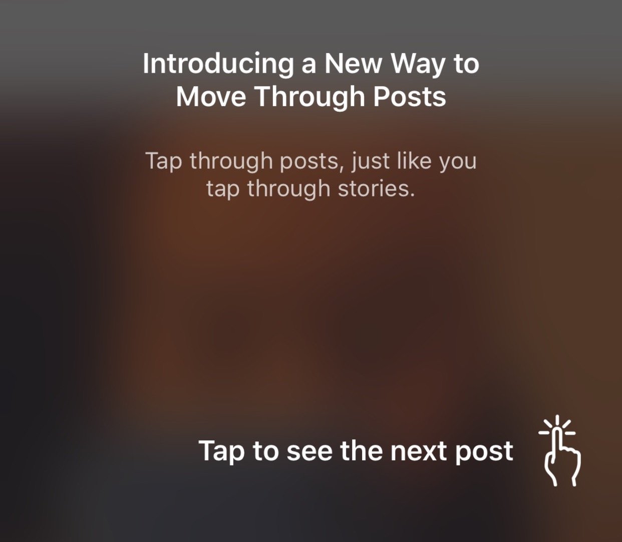 Instagram novo feed navegação