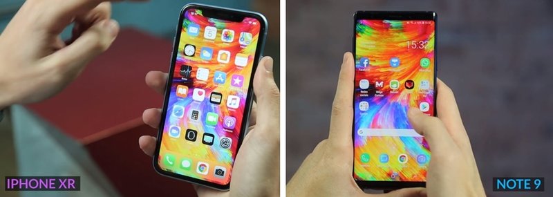 iPhone Xr vs Galaxy Note 9