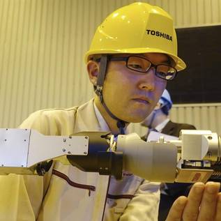 Imagem de Toshiba cria robô capaz de explorar reator da usina nuclear de Fukushima