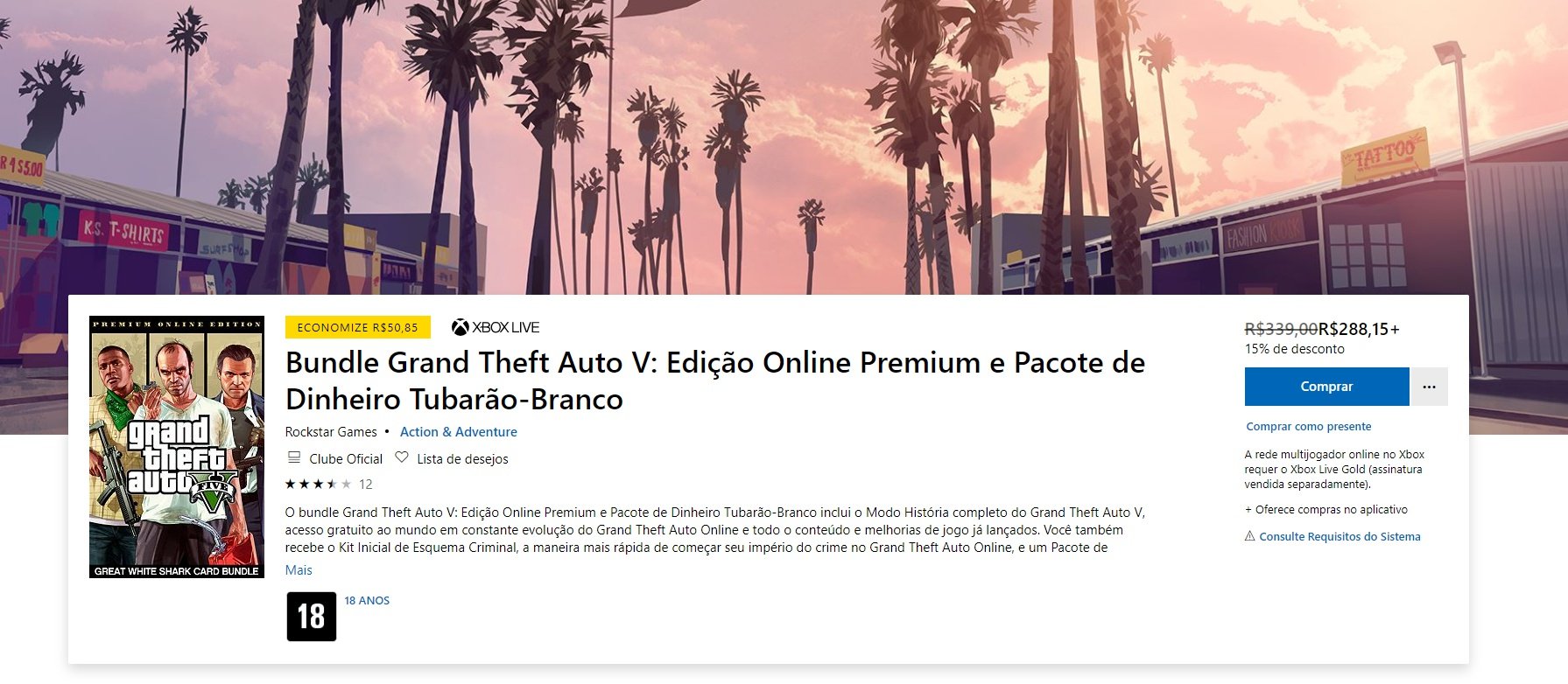 Grand Theft Auto Online: Pacotes de Dinheiro Tubarão, Loja Oficial