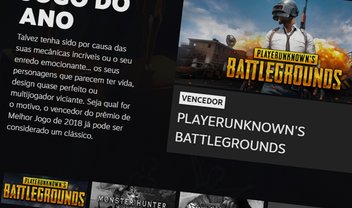 PUBG é eleito o Jogo do Ano no Steam Awards; confira os vencedores