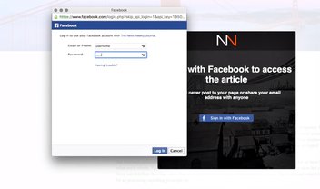 Olha o golpe: sites estão usando login falso do Facebook para roubar dados