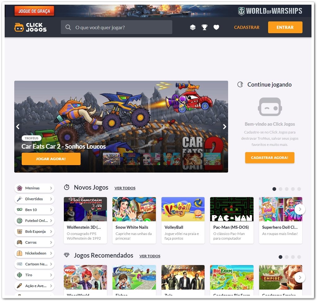 Sites de Jogos Online Grátis [Atualizado]