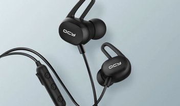 Esse fone Bluetooth da QCY é esportivo, tem autonomia de 8h e sai por R$ 80