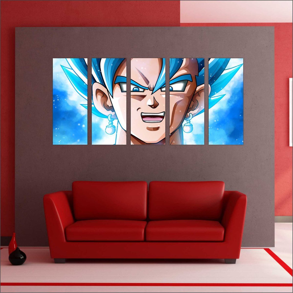 Quadro Decorativo Dragon Ball Z Goku Super Sayajin 1 peça m15