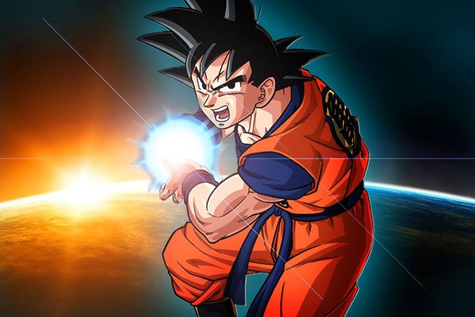 Autocolante de parede Son Goku, Dragon Ball