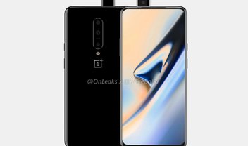 Imagem de capa do OnePlus 7 confirma visual com câmera de selfie retrátil