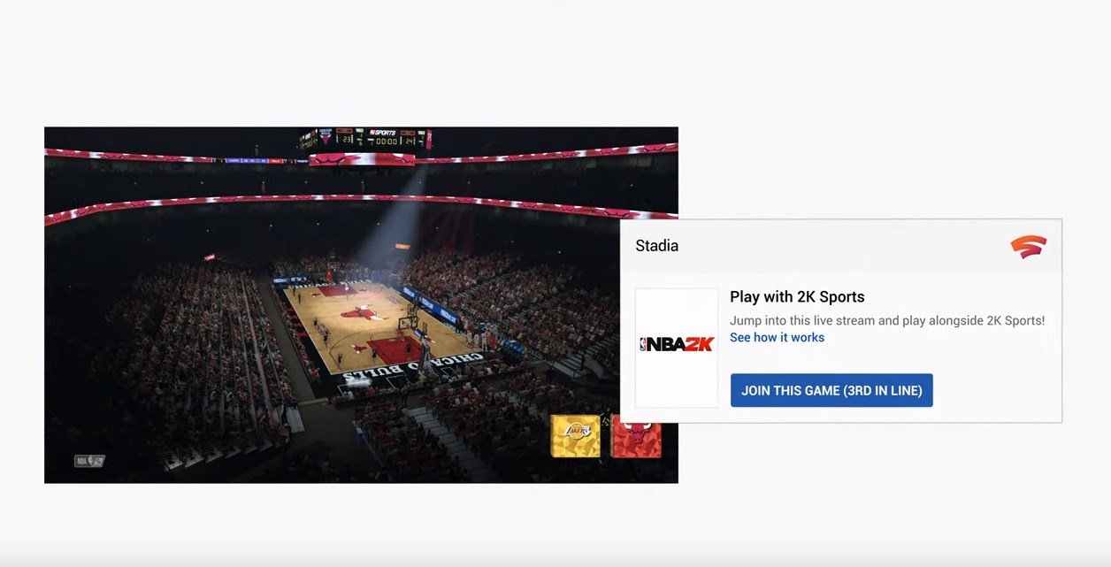 Google Stadia no NBA2K.