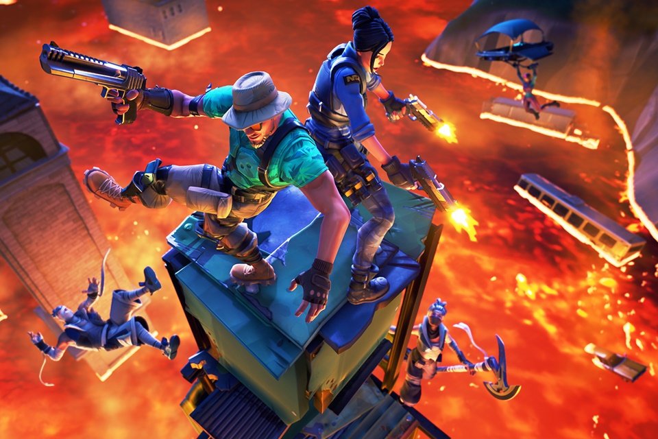 Imagem de O chão vira lava na atualização 8.20 de Fortnite: Battle Royale