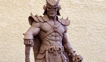 Rafa Grassett manda estátua incrível de Shao Khan para Netherrealm