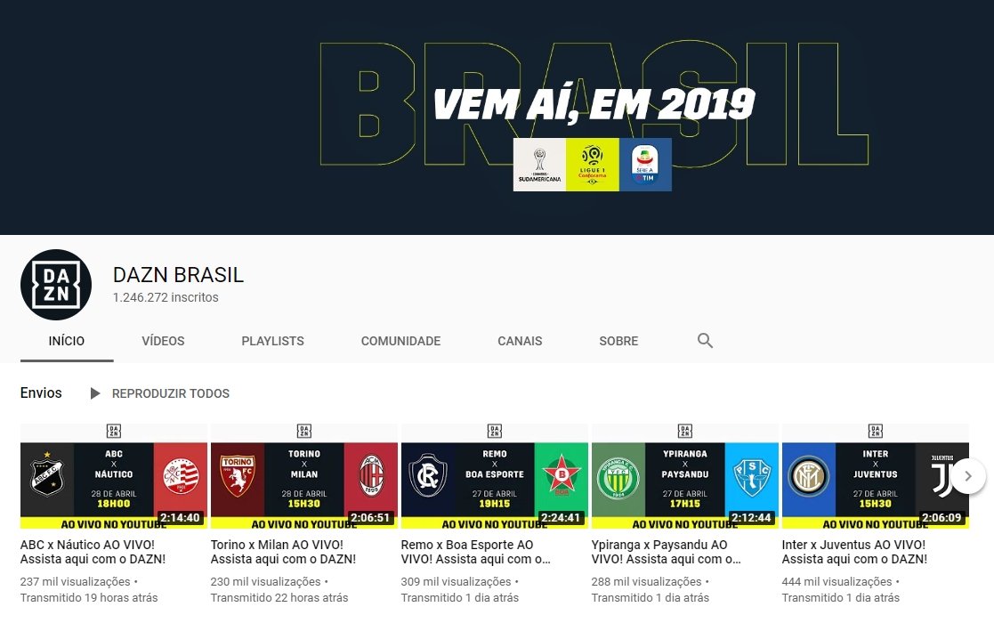 DAZN mostra quatro jogos da Série C neste fim de semana