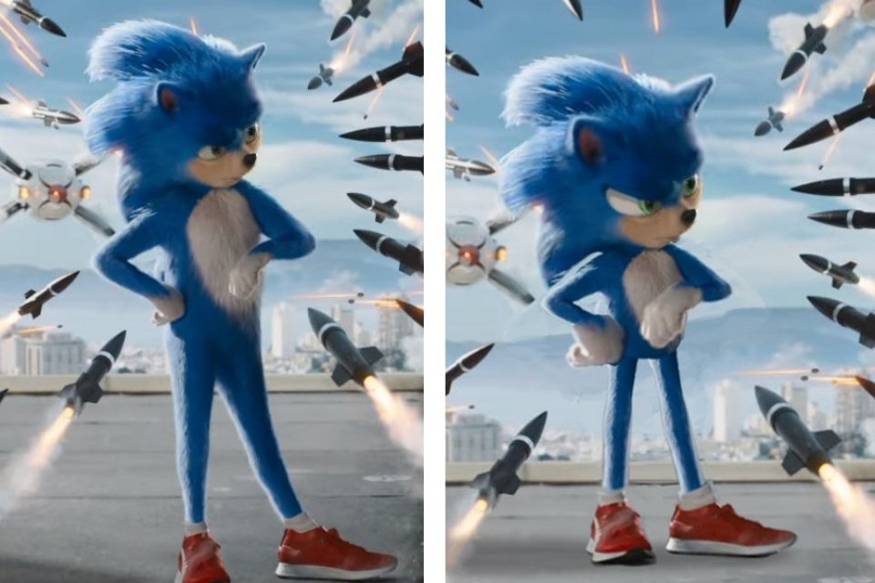 Artista arruma o visual esquisito do Sonic em seu primeiro filme