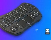 Controle remoto com teclado é barato e funciona no Android, TVs e consoles