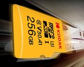 Precisa de mais memória? Cartão micro SD da Kodak com 256 GB está em oferta