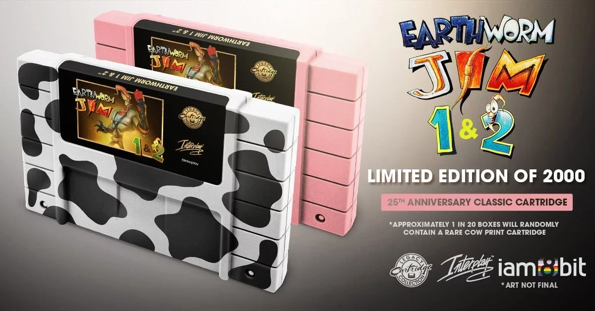 Edições especiais de 20 anos de Earthworm Jim 1 e 2 serão lançadas no SNES
