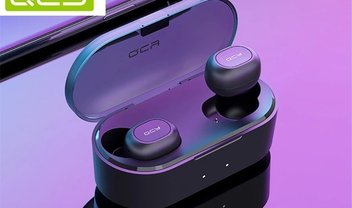 Fones de ouvido totalmente sem fio QCY T2C TWS por R$ 112 e frete grátis