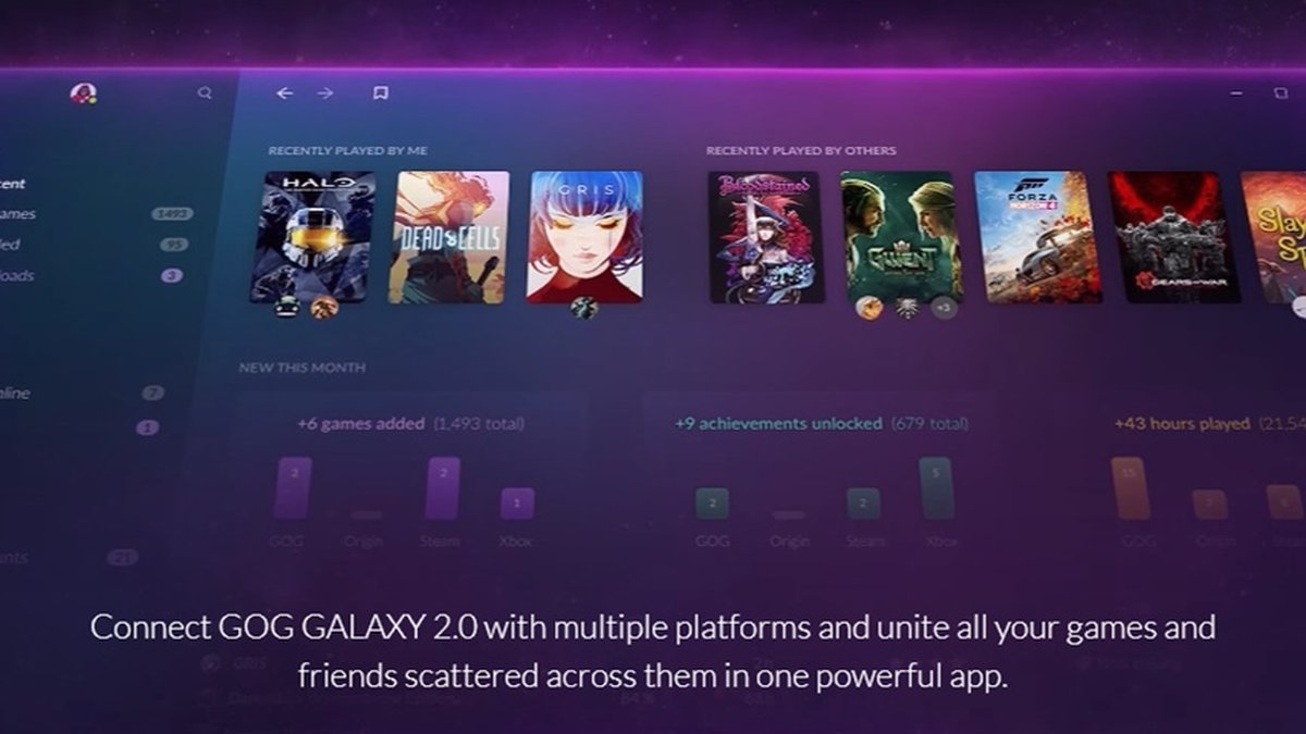 GOG Galaxy 2.0 é a estante virtual que reúne seus jogos do PC em um só lugar
