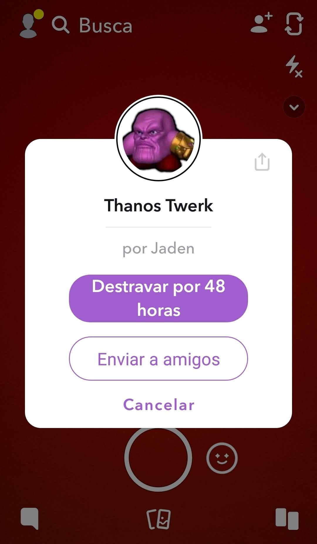 Snapchat Thanos