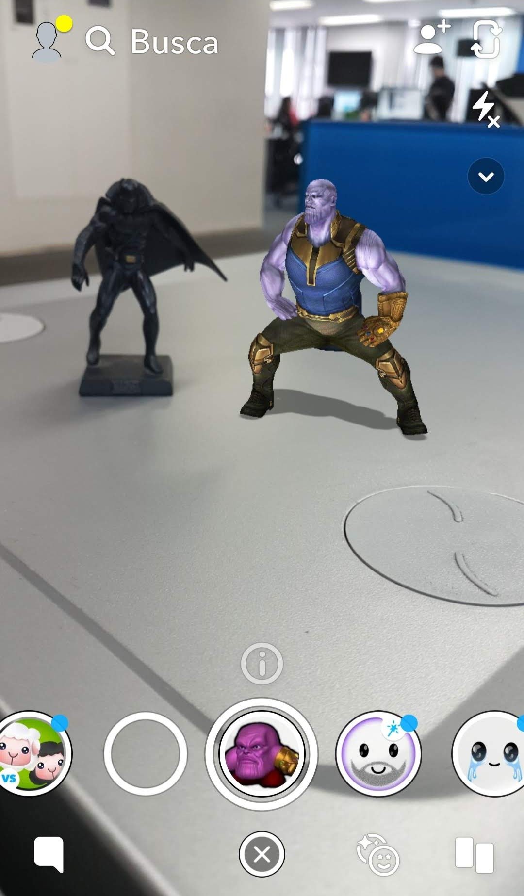 Thanos Snapchat