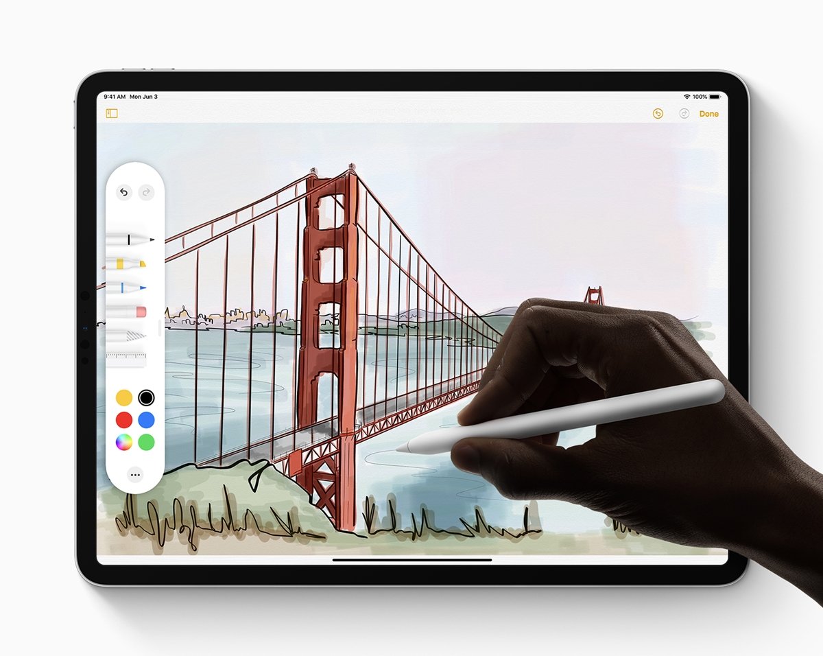 iPadOS Apple Pencil melhorias