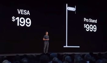 Apple: vídeo mostra público chocado com 'pé do monitor' custando US$ 999