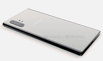 Galaxy Note 10 vaza: 4 câmeras traseiras, mas nada de plugue para fone