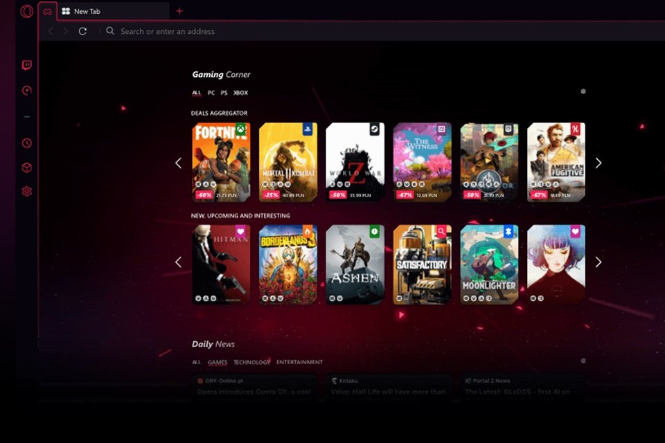 Baixe O Opera GX O Navegador Mais Personalizável Do Mundo