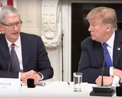 Tim Cook e Donald Trump se reúnem para falar sobre comércio e privacidade