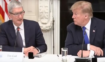 Tim Cook e Donald Trump se reúnem para falar sobre comércio e privacidade