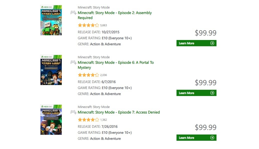 Jogo Minecraft Story Mode Xbox 360 Usado - Meu Game Favorito