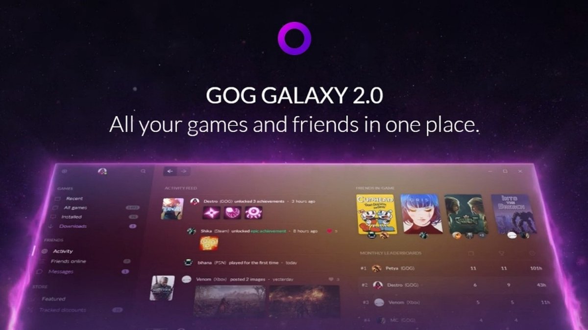 GOG Galaxy 2.0 promete reunir amigos e jogos um só lugar