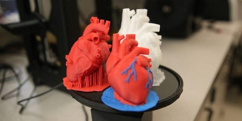 corações em 3D