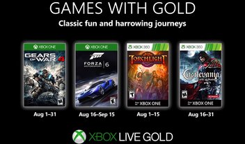 Xbox Games with Gold de agosto arrebenta em qualidade com Gears 4 e Forza 6