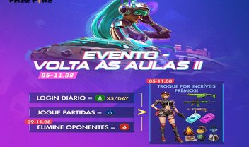 Free Fire: evento de volta as aulas garante prêmios especiais