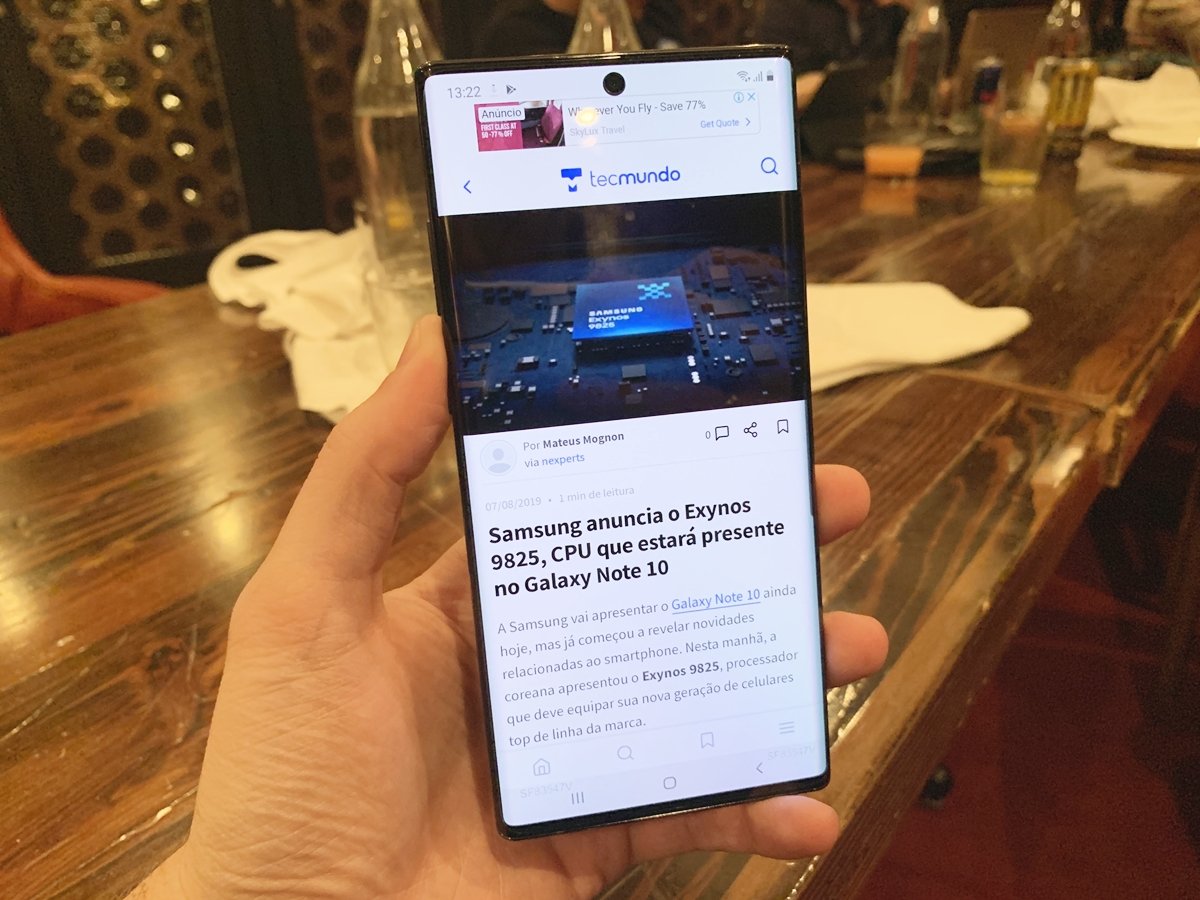 Lançamento do Galaxy Note 10: preço começa em R$ 5.299