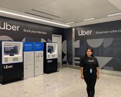 Totens do Uber permitem pedir carro sem usar celular em aeroportos