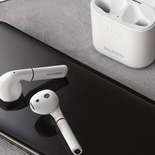Imagem de Huawei Freebuds 2 parece o Apple AirPods, só que mais barato