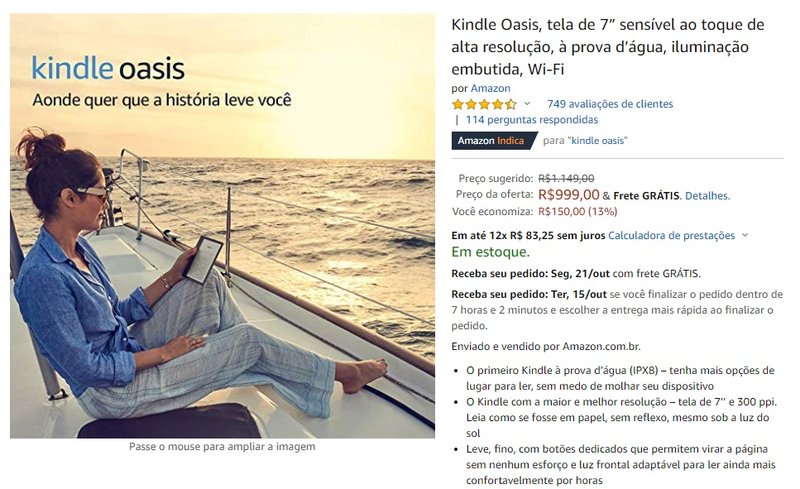 kindle oasis