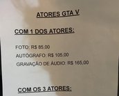 Atores de GTA V cobram R$ 250 em foto com fãs; BGS fez Meet & Greet grátis