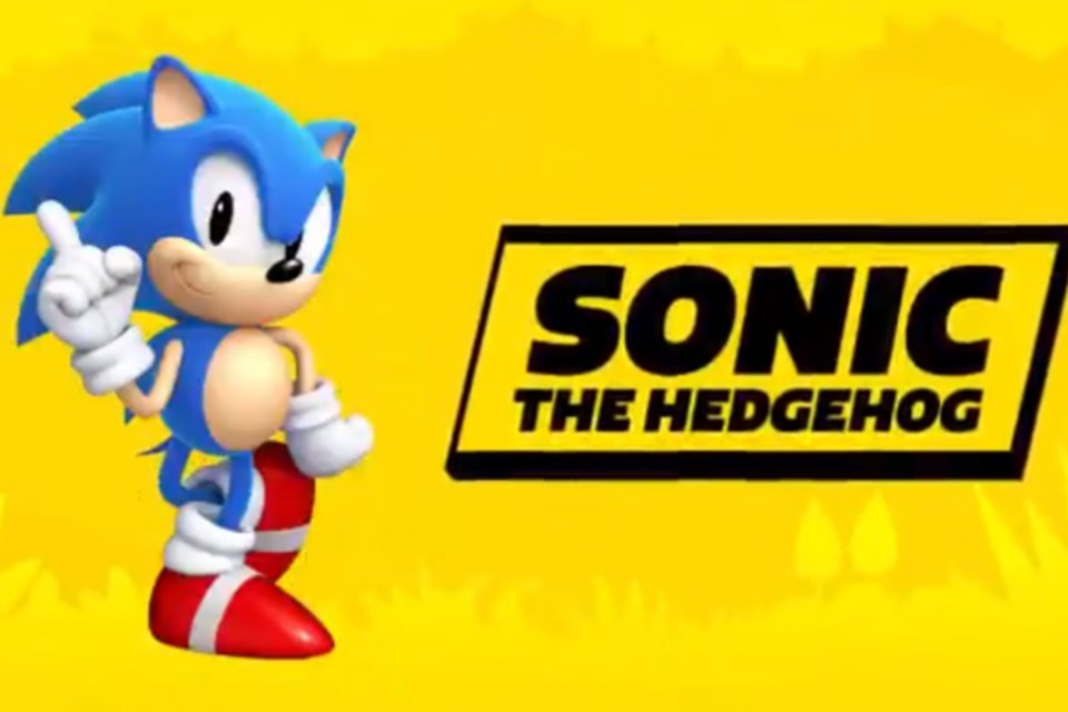 Personagem amarelo do sonic