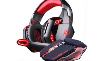 Kit com headset e mouse gamer a partir de R$ 81