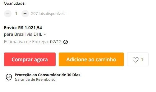 Frete para quem comprar da China